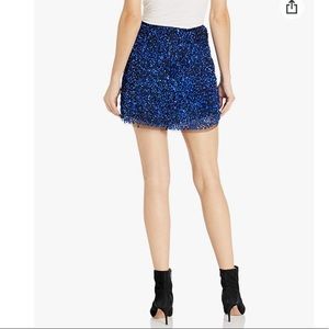 French connection Eero Sequined chiffon mini skirt